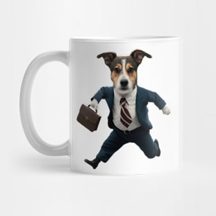 Corporate Canine: The Hustling Hound Mug